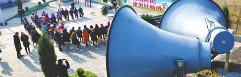 源碼太陽能路燈助力“村村響”建設，讓惠民聲音家家通